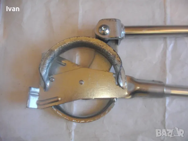 ф12мм-ф15мм НОВ НЕМСКИ ТРЪБОГИБ РЪЧЕН УРЕД ЗА ОГЪВАНЕ НА ТРЪБИ WISVO Tools Profi 85см/2,2кг, снимка 7 - Други инструменти - 47688665