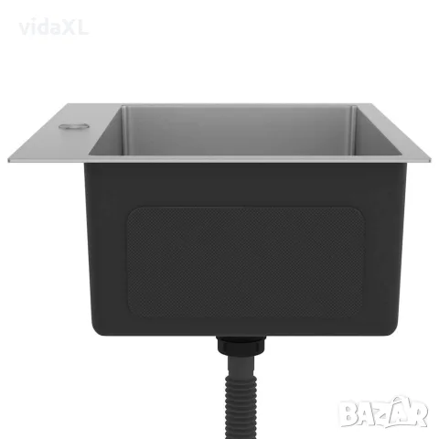 vidaXL Ръчно изработена кухненска мивка, неръждаема стомана, снимка 6 - Мивки - 56147706