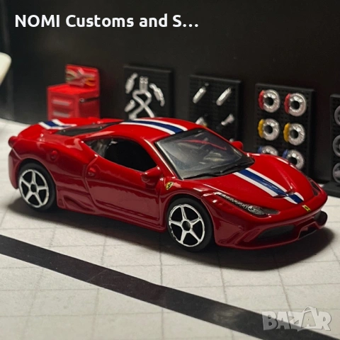 Колекционерски модели Ferrari 1:64 на Burago, снимка 4 - Коли, камиони, мотори, писти - 53139159