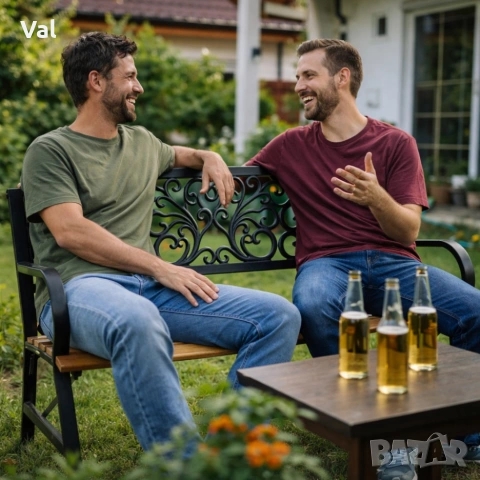 Елегантна градинска пейка GARDEN LINE – здрава болтова конструкция, снимка 7 - Градински мебели, декорация  - 53821392