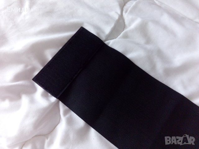 Широк колан-корсет за талия от еко кожа в черен цвят, снимка 7 - Корсети, бюстиета, топове - 41488421