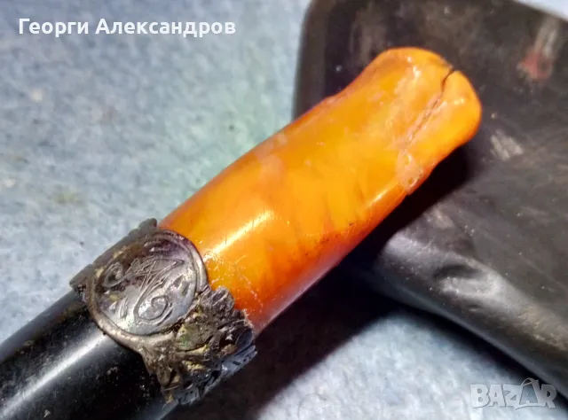 Старинно Царско Руско КЕХЛИБАРЕНО ЦИГАРЕ Кехлибар със СРЕБЪРЕН Обков, снимка 13 - Антикварни и старинни предмети - 48938268