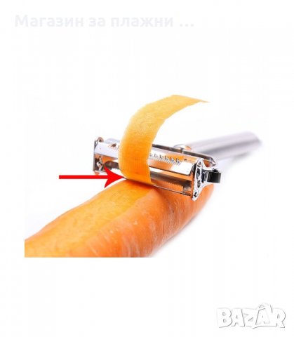 МЕТАЛНА БЕЛАЧКА С ДВЕ ПРИСТАВКИ ЗА БЕЛЕНЕ НА ЗЕЛЕНЧУЦИ И ПЛОДОБЕ - код 1843, снимка 2 - Аксесоари за кухня - 34241342