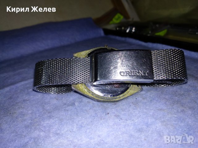ORIENT AAA Crystal 21 JEWELS Стар МАРКОВ ЯПОНСКИ МЕХАНИЧЕН ЧАСОВНИК с Неръжд СТОМАНЕНА ВЕРИЖКА 36571, снимка 14 - Антикварни и старинни предмети - 39892680