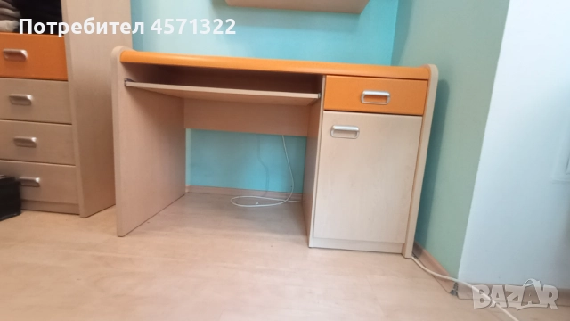 БЮРО - д 120 см , в 75 см, ш 60 см - ПОЛСКА серия мебели FORTE APLI, снимка 6 - Бюра - 51440335