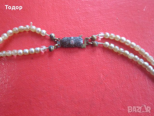 Старинен гердан колие с перли сребро 835, снимка 5 - Колиета, медальони, синджири - 35786220