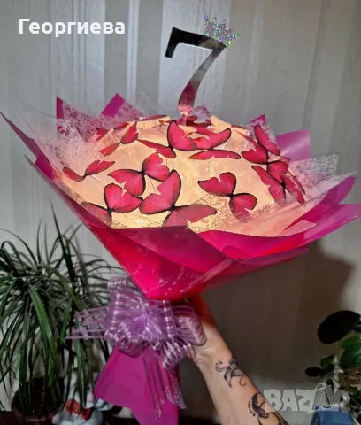 💥🎀ЗАПОВЯДАЙТЕ‼️Луксозни светещи букети✨️ 🦋DESS🦋✨️, снимка 17 - Изкуствени цветя - 48752422