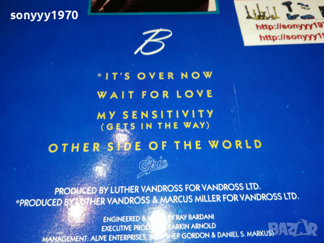 ПОРЪЧАНА-LUTHER VANDROSS-ВНОС ENGLAND 1803222227, снимка 12 - Грамофонни плочи - 36154230