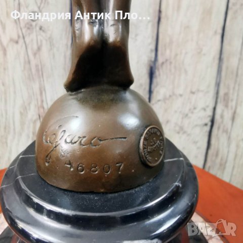 Бронзова статуетка - Икар , снимка 7 - Статуетки - 41263303