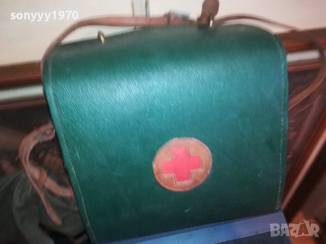 АНТИКА СТАРА КОЖЕНА ЧАНТА-МЕДИК 0502231628, снимка 3 - Антикварни и старинни предмети - 39563791