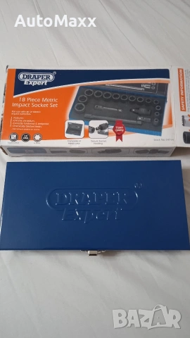 Комплект ударни вложки Draper Expert 54714, 18 части, 3/8"  , снимка 2 - Гедорета - 53101809