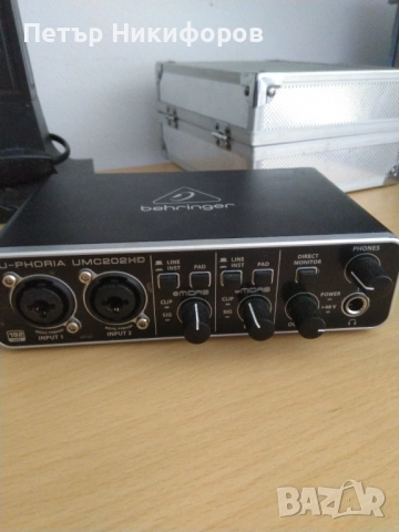 Продавам саунд карта Behringer UMC 202 HD, снимка 3 - Други - 51473860