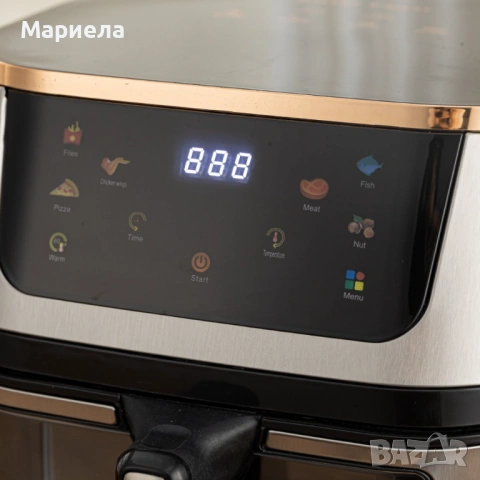 Уред за готвене без мазнина AirFryer Sonymax SN 80185, 10 литра, 3000W, снимка 4 - Уреди за готвене на пара - 53178849