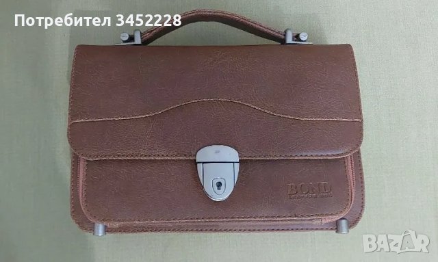 чантичка мъжка борсета естествена кожа за ценители , снимка 1
