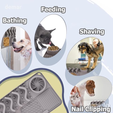 Alljia 3 в 1 Licky Mats, Подложка за кученце, котка 30x20 см, снимка 6 - За кучета - 42255917