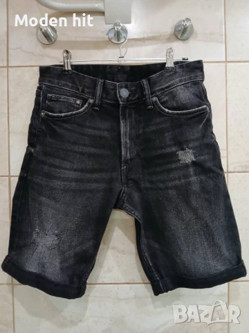 Нови! H&M DENIM дънкови къси панталони за момче размер 165 см.