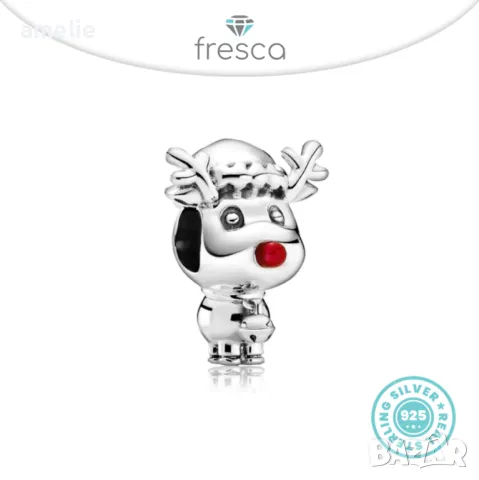 Коледни талисмани Fresca по модел тип Пандора Pandora с печати S 925 Christmas Collection