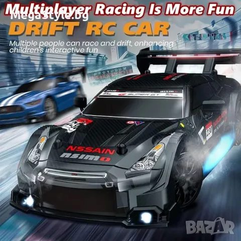 1:24 Мащабна RC дрифт количка 4WD 2.4GHz 20KM/H, снимка 2 - Коли, камиони, мотори, писти - 56252462