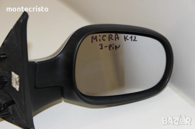 Дясно електрическо огледало Nissan Micra K12 (2003-2010г.) 3 пина / Нисан Микра К12 / 96301AX927, снимка 2 - Части - 53369108