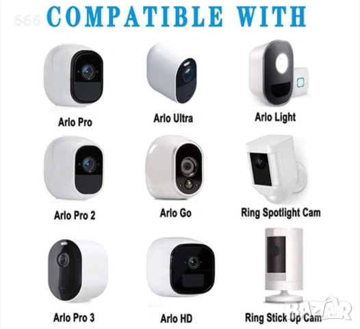 Комплект от 2 регулируеми стойки за охранителна камера, снимка 3 - Други стоки за дома - 53570038