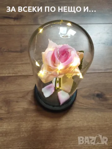 Вечна LED светеща роза в стъкленица , снимка 4 - Изкуствени цветя - 50440946