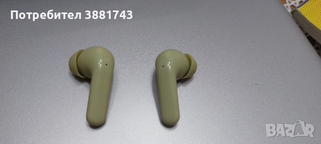 Безжични слушалки Canyon - TWS5, бели/зелени, снимка 3 - Друга електроника - 44748500