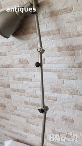 Индустриална лампа от струг с чупещи рамена - Българска - Чисто нова -  №51, снимка 5 - Антикварни и старинни предмети - 41312570