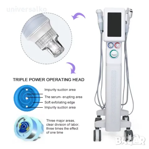 Професионален апарат за водно дермабразио 6 в 1 , Хидродермабразио, снимка 6 - Козметични уреди - 49918989