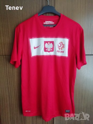 Полша оригинална футболна тениска фланелка Nike Poland L 2012/2013 , снимка 1 - Тениски - 40507102