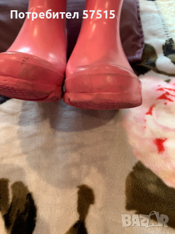 Hunter розови детски гумени ботуши, снимка 9 - Детски боти и ботуши - 36407252