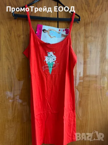 Нова дамска нощница Виенетта Vienetta потник тънка презрамка