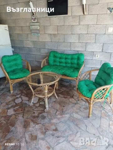 Комплект възглавници за ратанов комплект, снимка 2 - Градински мебели, декорация  - 50837123