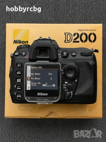 Nikon D200 DSLR – под 20 000 кадъра, пълен комплект, кутия, отлично състояние, снимка 10 - Фотоапарати - 55835946