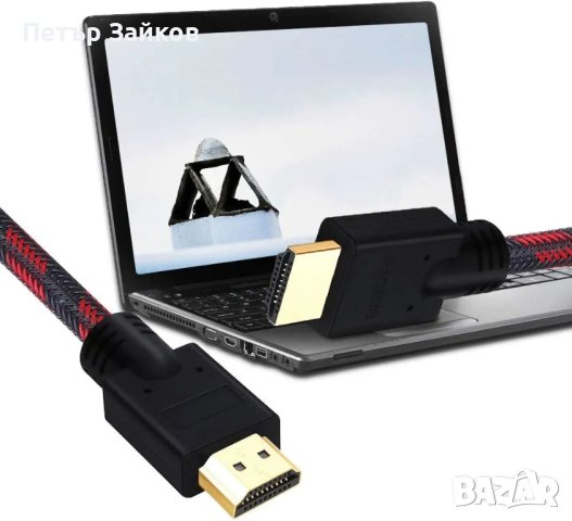 Shuliancable HDMI кабел, съвместим с висока скорост с Ethernet ARC 3D Ultra HD 15м, снимка 6 - Друга електроника - 41927382