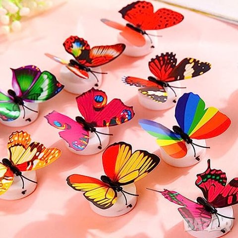 Светещи пеперуди декорация за дома, снимка 2 - Други - 41490335