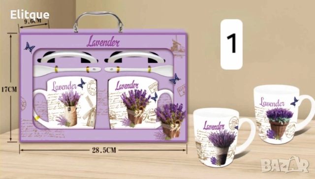 Комплект от 2 броя чашки с 2 броя лъжички, 400ML, снимка 6 - Чаши - 52898306