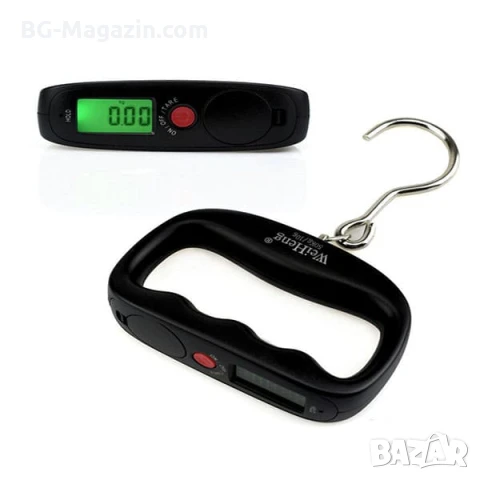 Дигитален ръчен електронен точен кантар везна за самолетен багаж куфари храна риболов риба до 50кг, снимка 7 - Везни - 50921402