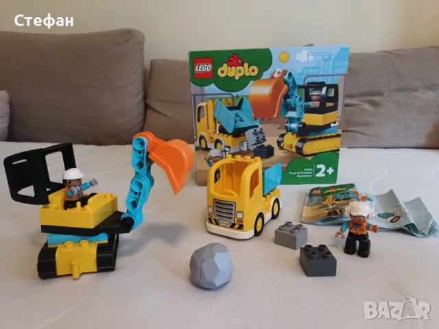 Lego Duplo Камион и екскаватор 10931 Truck and Tracked Excavator, снимка 4 - Конструктори - 50258369