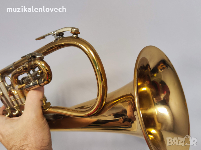 Schmidtco B-Flat Flugelhorn 3RV - Професионална Б Флигорна с твърд куфар /Made in Germany/, снимка 10 - Духови инструменти - 44586171