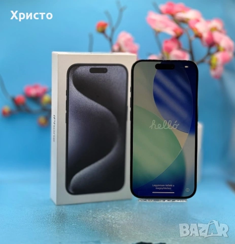 НОВ!!!  Apple iPhone 15 Pro, 128GB, 5G, Blue Titanium , снимка 4 - Apple iPhone - 53518520