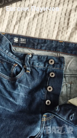 G-Star Raw Мъжки дънки размер 31х34 модел 3301, снимка 4 - Дънки - 51258174