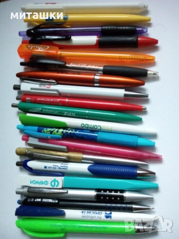 20 броя различни автоматични химикалки, снимка 2 - Ученически пособия, канцеларски материали - 52856038