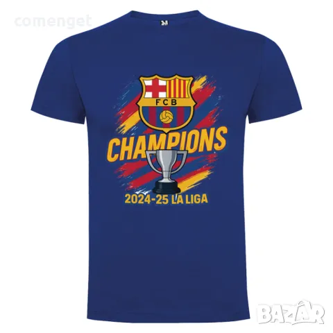 Шампионски тениски БАРСЕЛОНА / BARCELONA 2024-2025! Поръчай модел с ТВОЯ идея, снимка 2 - Тениски - 50333437