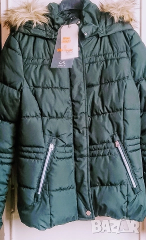 зимно зелено яке 