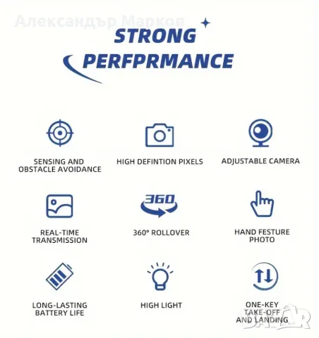 Сгъваем Дрон GD95, FPV 4K Камера с Нощно Виждане, Сив, снимка 3 - Дронове и аксесоари - 48284734