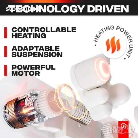 Масажор за врата и раменете с топлина, масажор за гръб, дълбокотъканен масажор за жени и мъже, машин, снимка 3 - Масажори - 53771436