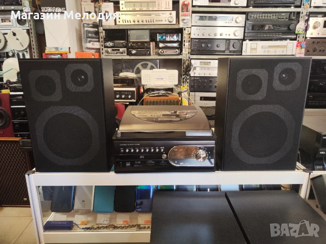 Аудиосистема с грамофон с радио, диск, касета, usb и памет карта Model - TCD-983WEC с две тонколони., снимка 2 - Аудиосистеми - 50783928