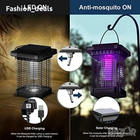 Нова Електрическа лампа за убиване на комари мухи/ Спалня Кухня Офис, снимка 5 - Други стоки за дома - 41262765