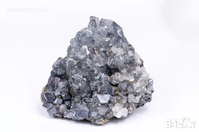 Друза с кварц, галенит, пирит и сфалерит от България 881g