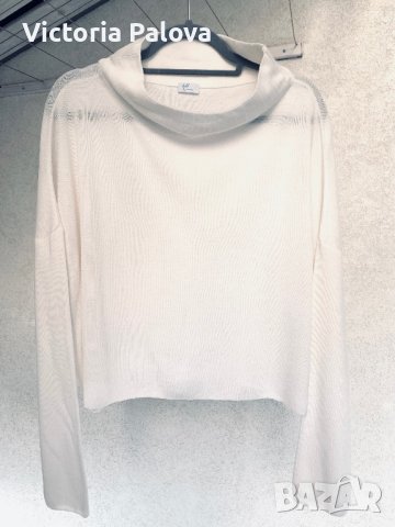 Скъпа блуза кроп  FRILO SWISS MADE, снимка 6 - Блузи с дълъг ръкав и пуловери - 44254144